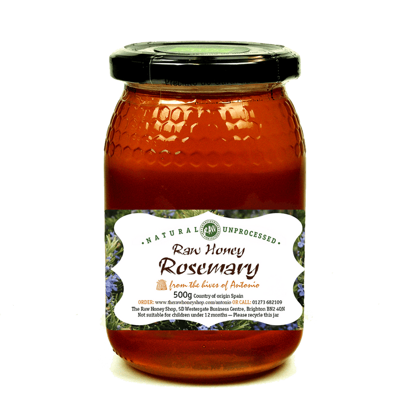 Antonio's Certified Organic Raw Rosemary Honey - Platinum Award Winner in the London Honey Awards
