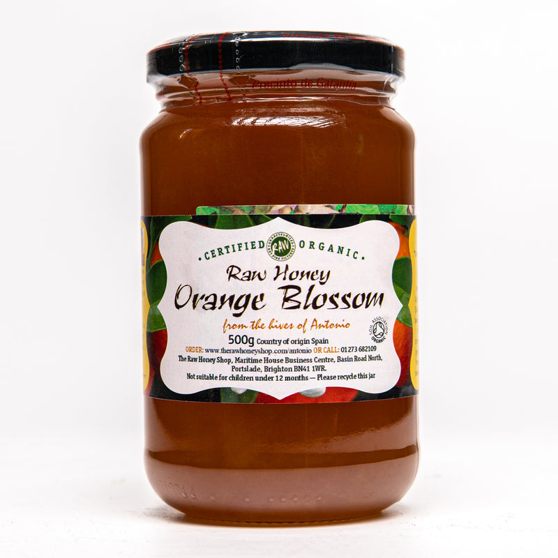 Antonio's Certified Organic Raw Orange Blossom Honey