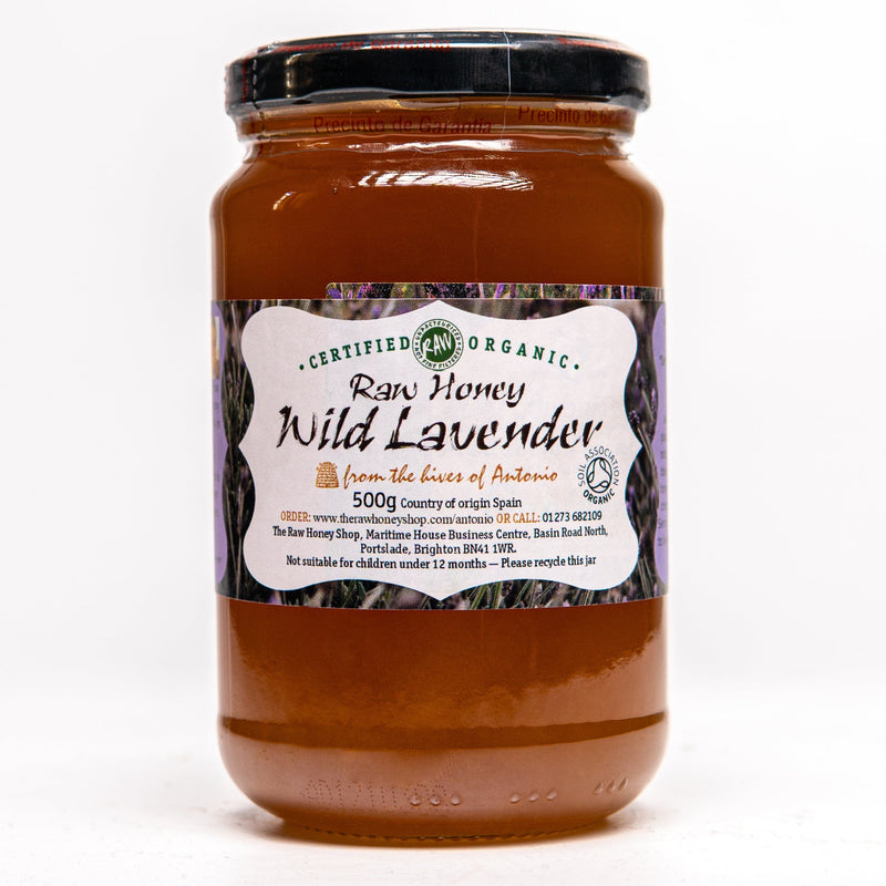 Raw Certified Organic Wild Lavender Honey