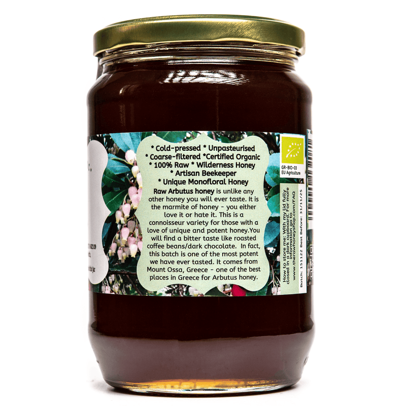 Raw Organic Greek Arbutus Honey - 1kg