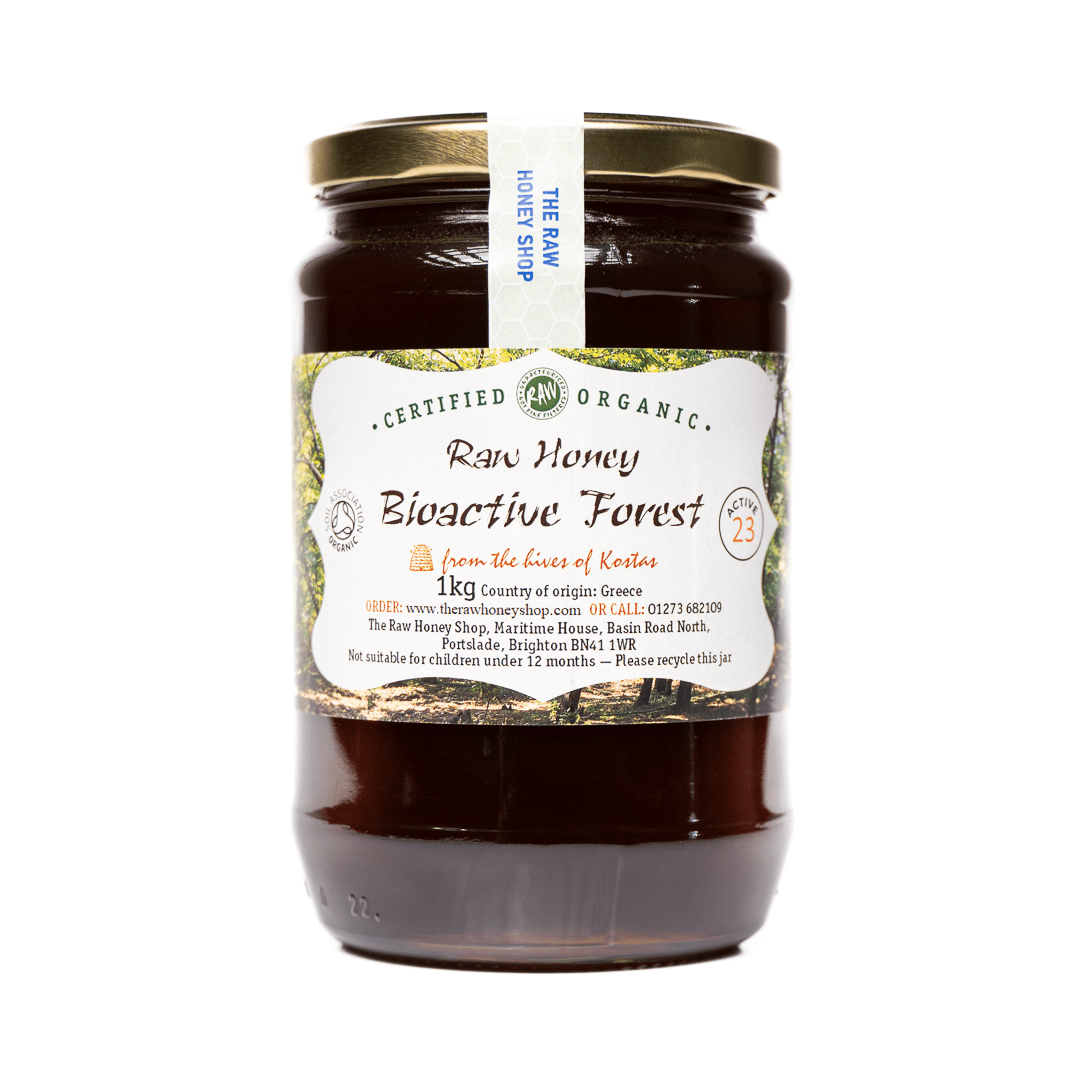 Raw Greek Organic Bioactive Forest Honey - 1kg/Active 23.5