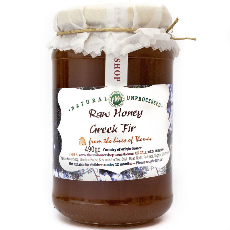 Artisan Raw Organic Greek Red Fir Honey - Active 23