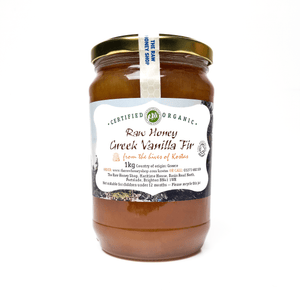 Raw Organic Greek Vanilla Fir Honey