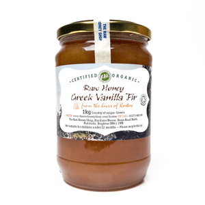 Raw Organic Greek Vanilla Fir Honey