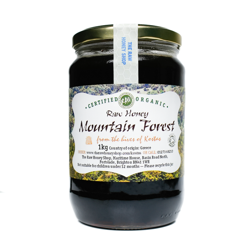 Raw Organic Greek Mountain Forest Honey - 1kg