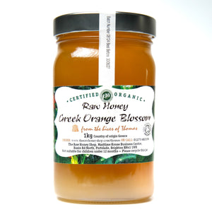 Artisan Raw Certified Organic Greek Orange Blossom Honey