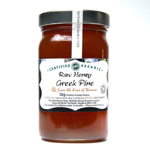 Artisan Raw Greek Certified Organic Pine Honey