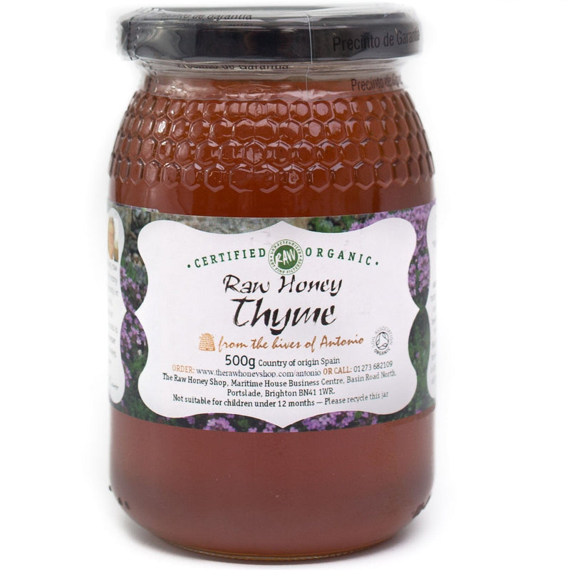 Raw Certified Organic Thyme Honey