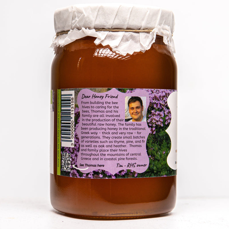 Artisan Raw Organic Greek Wild Thyme Honey