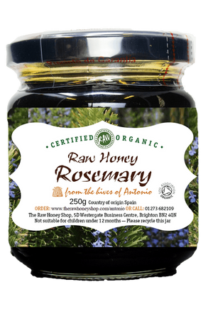 Raw Organic Rosemary Honey (250g) - SALE