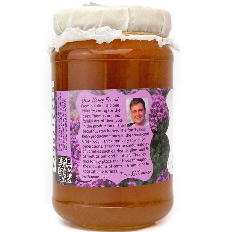 Artisan Raw Organic Greek Wild Thyme Honey - 490g