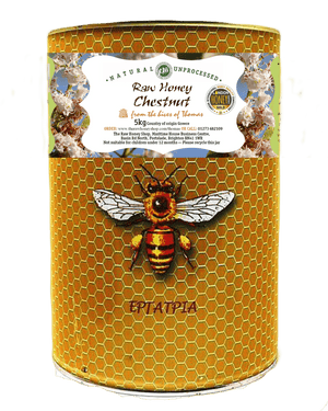 Artisan Raw Greek Organic Chestnut Honey from the Monks of Mount Athos - 5kg/Gold Award